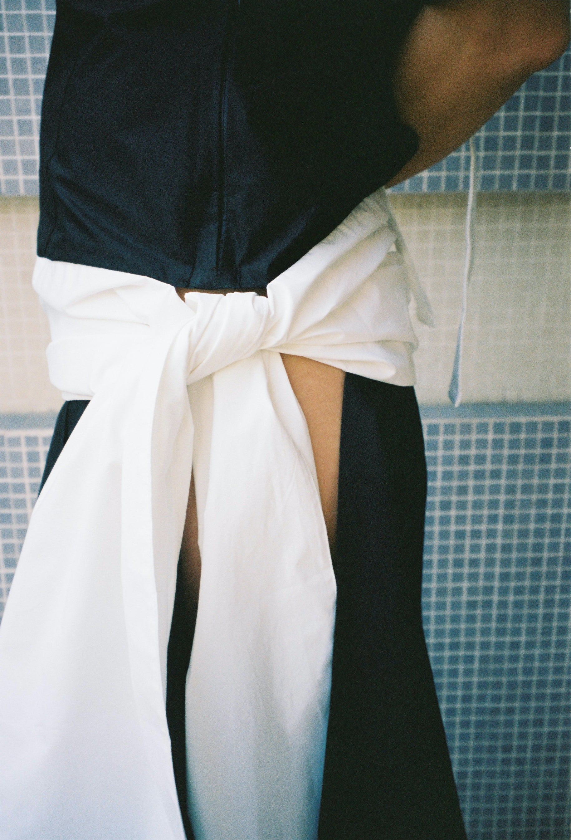 Louise Dress, Black & White