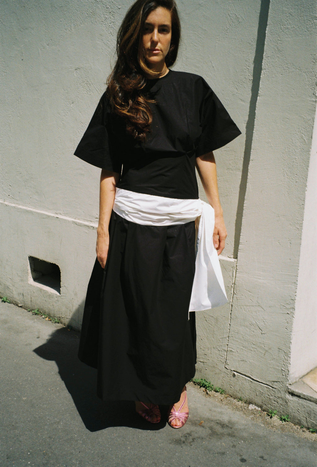 Louise Dress, Black & White