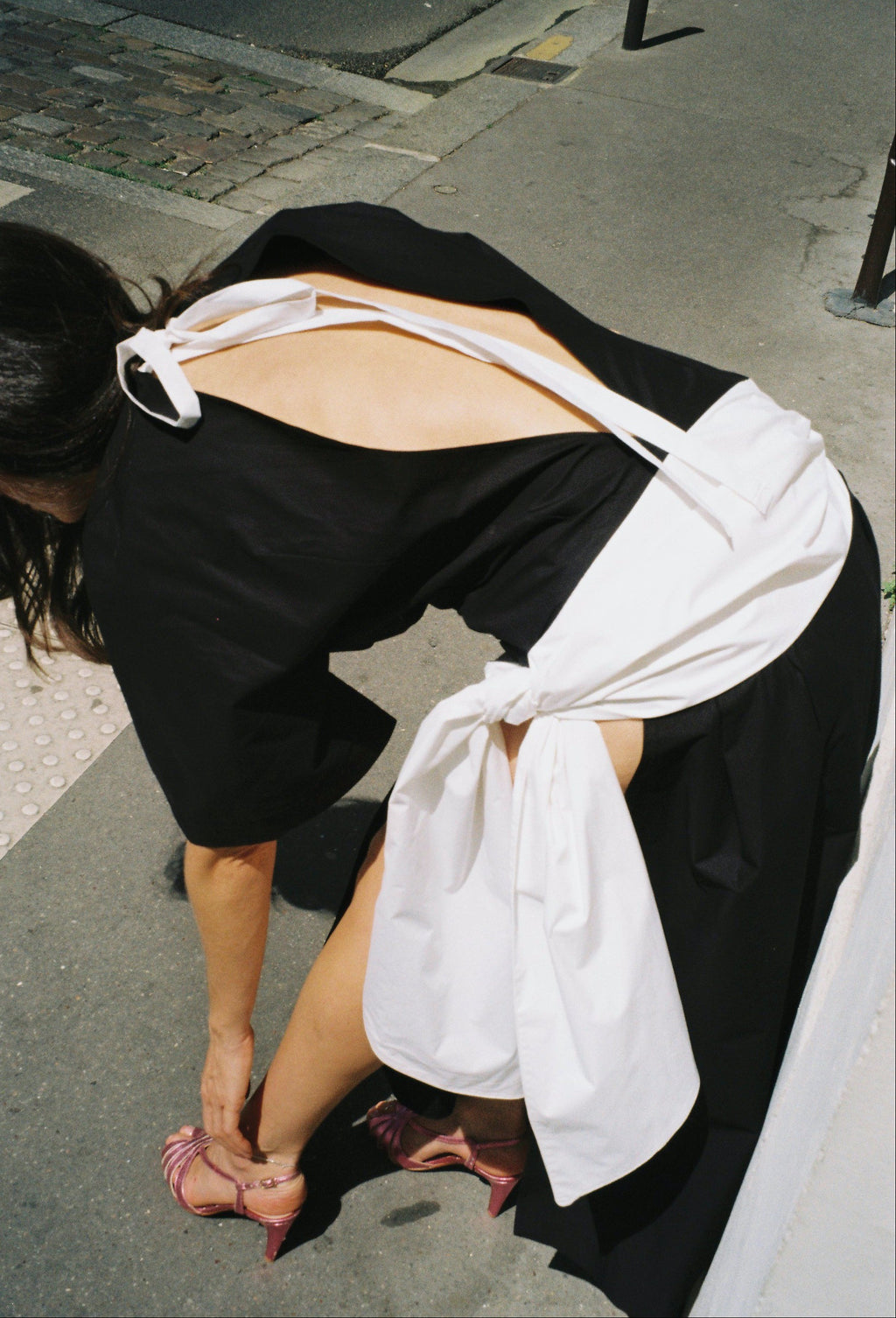Louise Dress, Black & White