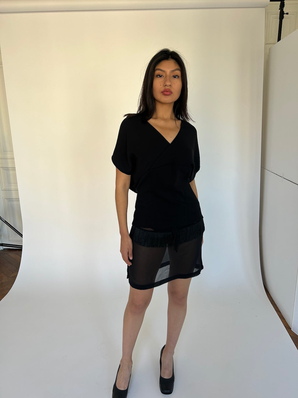 Rosa Blouse, Black image 2