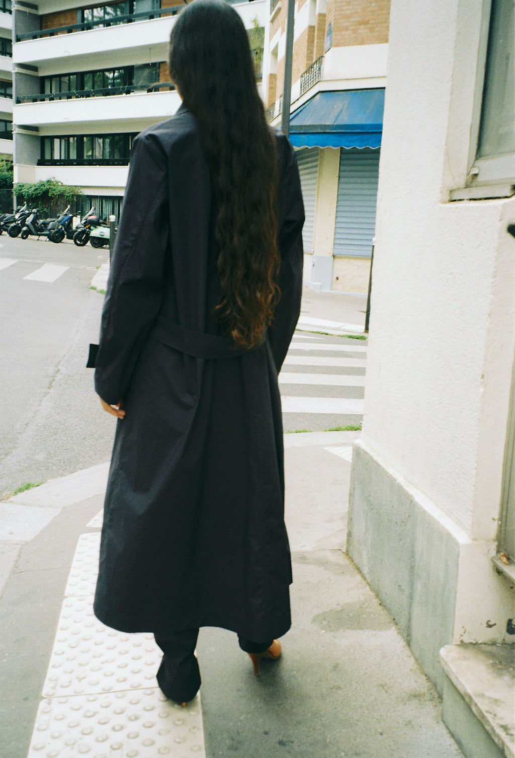 Scarf Trench, Navy