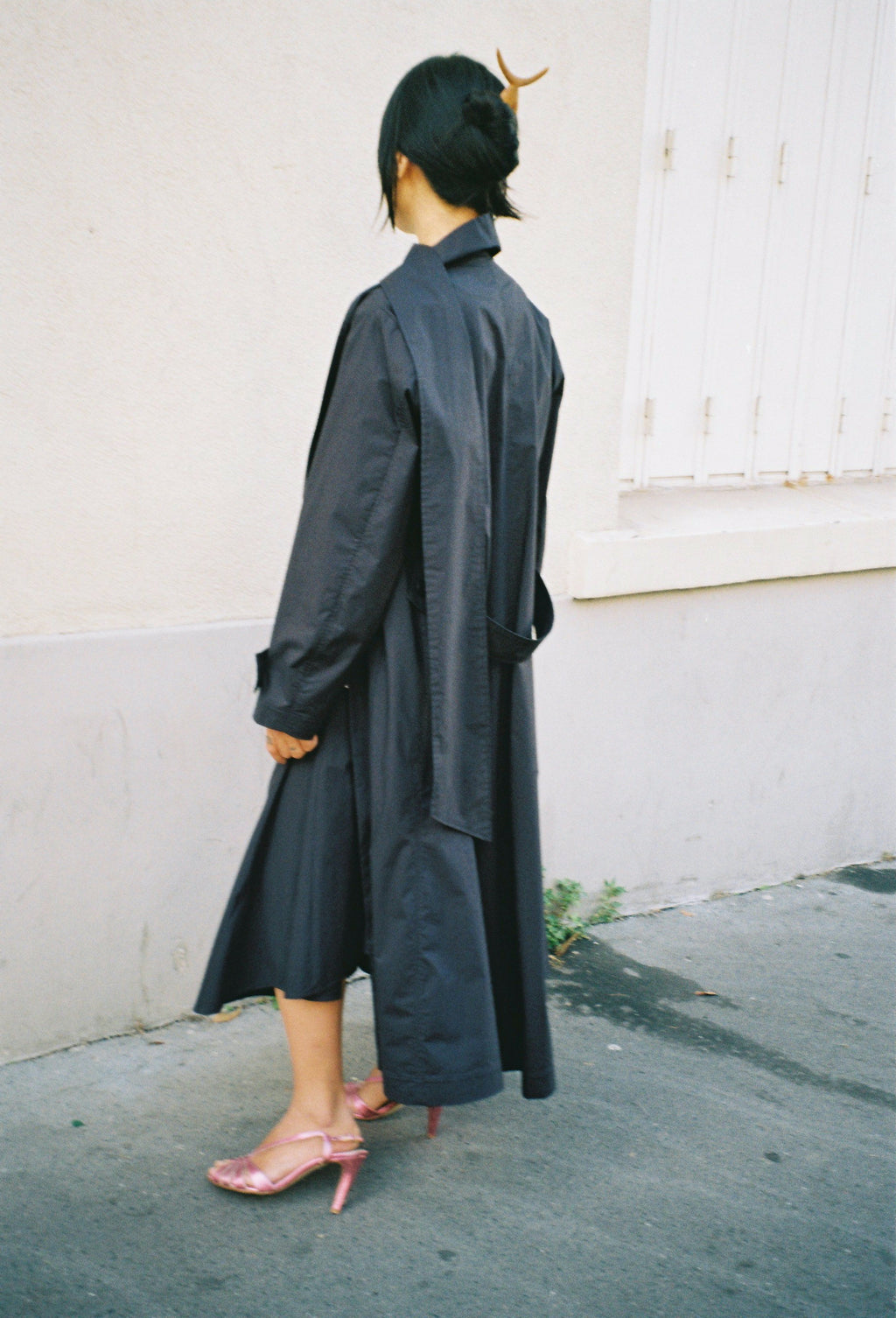 Scarf Trench, Navy